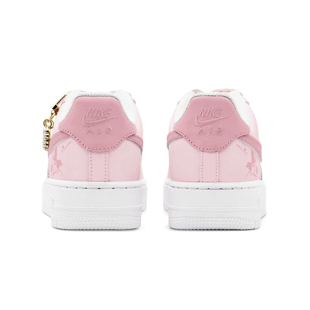 Nike Air Force 1 Air Force 1 Abrasion Resistant Slip Resistant Low top Skateboard Shoes Women's White Pink DH2920-111(Team1655-S-BOX)