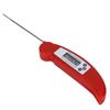 Red Folding Food Thermometer Portable HighAccuracy LCD Digital Cooking Temperature Meter