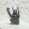 Middle Ages magic Black Knight Silver Knight Warrior Building Blocks Model Bricks mini Action toy Figures Toy gift for children