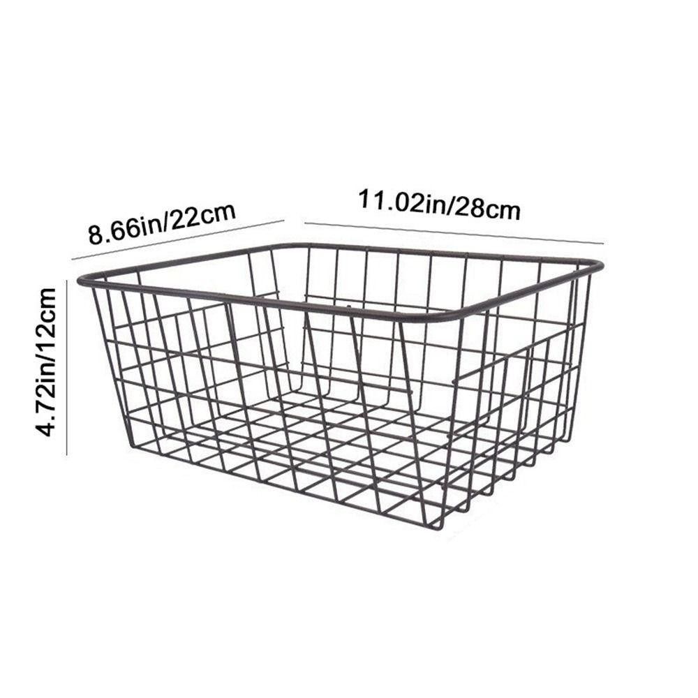 With Built-in Handle Storage Basket Large Capacity Sundries Container for Bathroom Kitchen