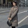 Down Cotton Coat Women's Bread Coat Winter Knee-length New Korean Style Loose Cotton Coat Long Cotton Jacket Thickened Hooded Jacket