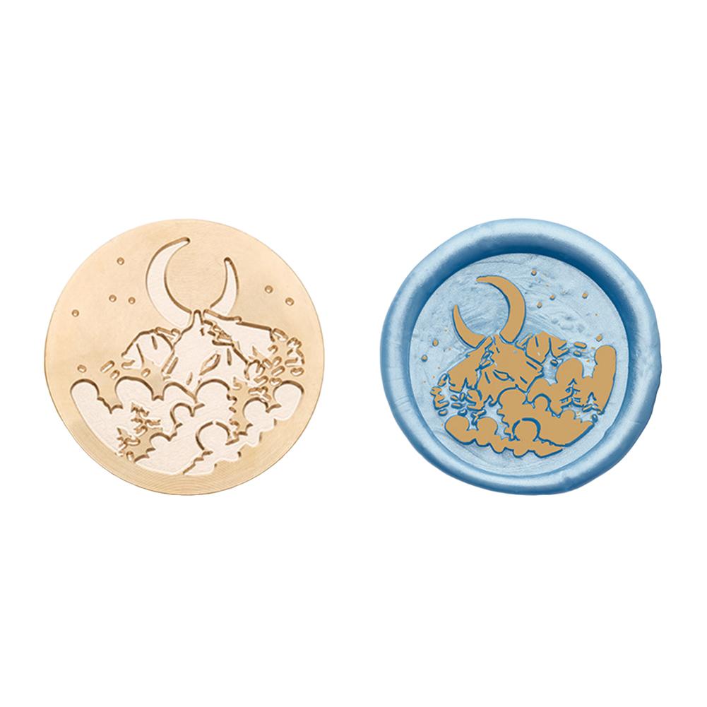 Медная головка круглой формы, 3D рельефная восковая запечатывающая медная головка для скрапбукинга подарков