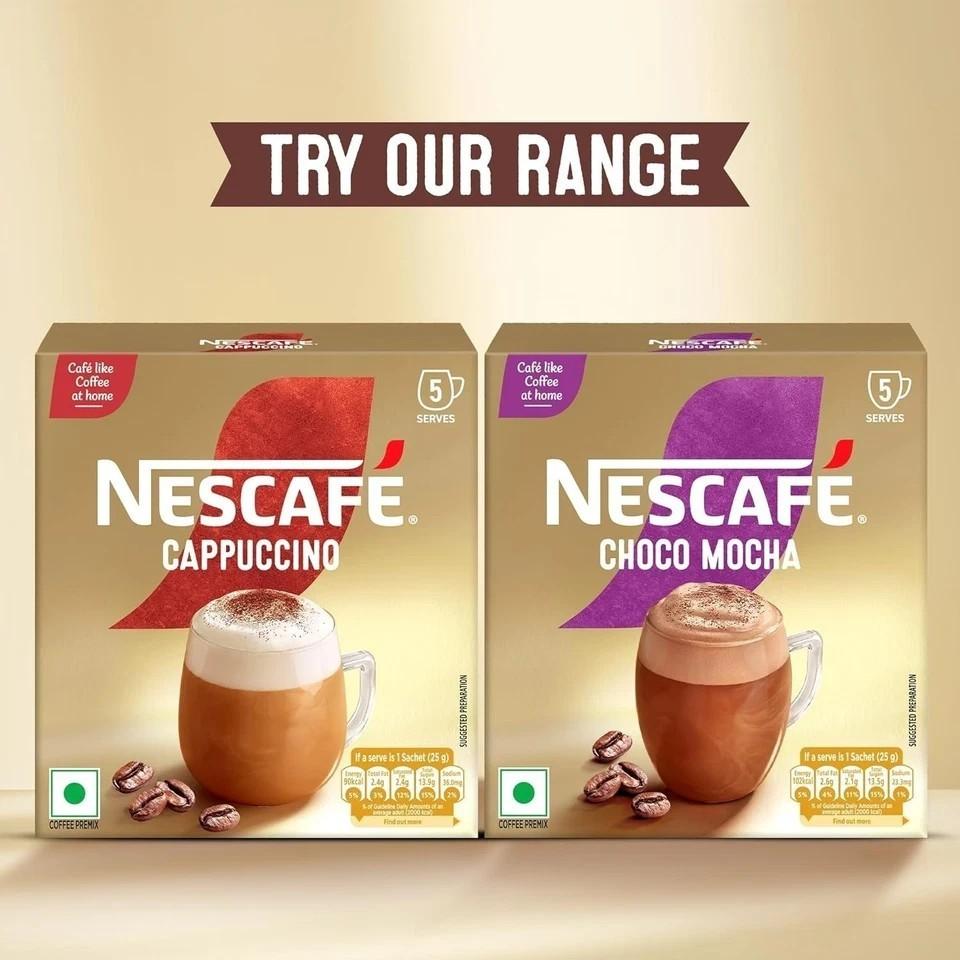 Nescafe Капучино | Кофе как в кафе дома 125 г (5 пакетиков x 25 г)