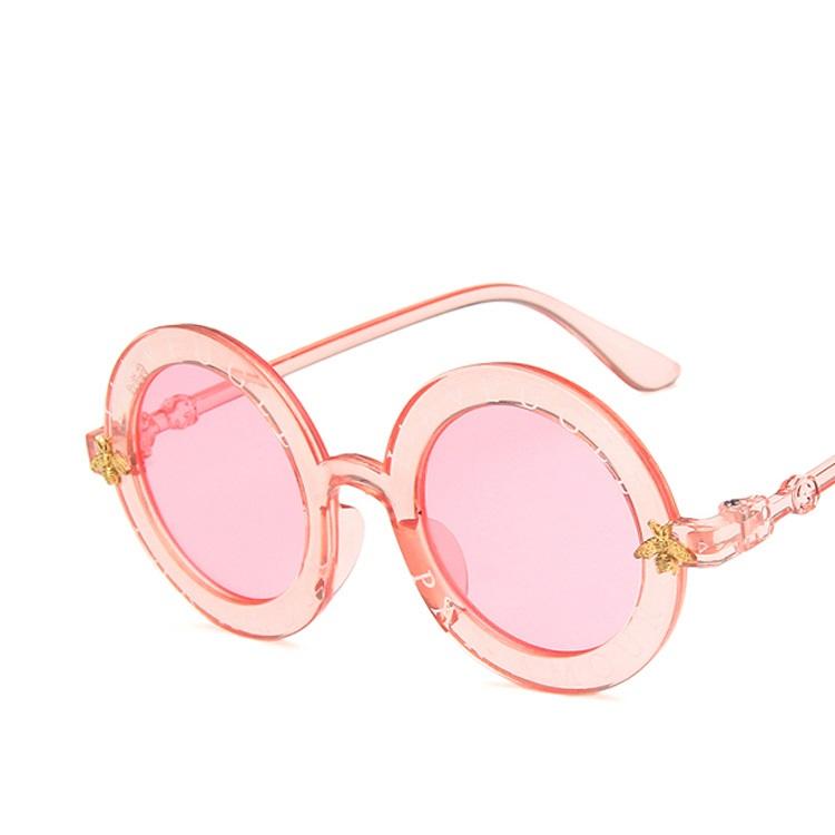 Детские солнцезащитные очки для мальчиков и девочек, круглые очки с защитой от ультрафиолета, очки