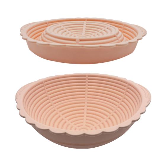 2 шт. силиконовая корзина для расстойки хлеба овальная Banneton для приготовления хлеба на закваске круглая жаропрочная большая