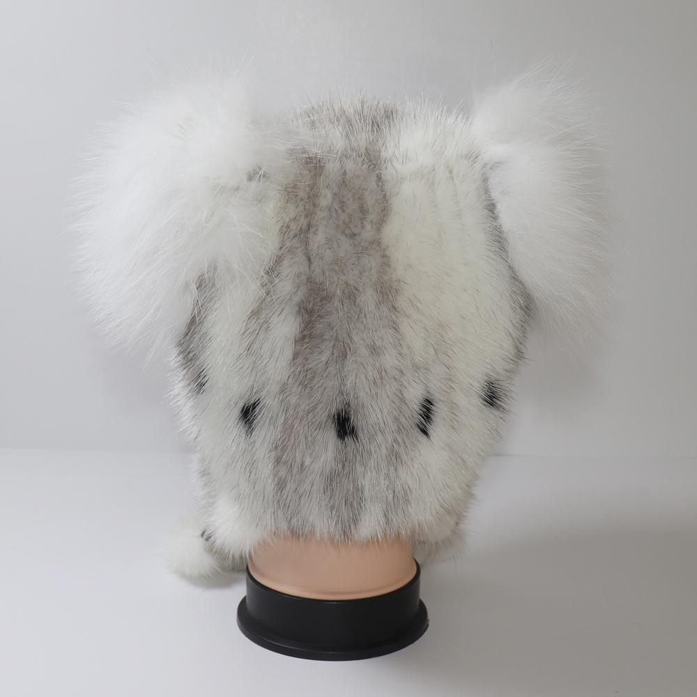 Шапки для защиты ушей для женщин, зимняя шапка из натурального меха норки, женская вязаная шапка из натурального меха норки, хорошее качество, теплые меховые шапки