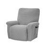 Split Jacquard Recliner Cover Elastic Lazy Boy Chair Sofa Covers Stretch Spandex Couch Slipcovers Armchair Case Solid Color