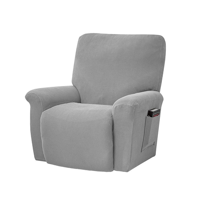 Split Jacquard Recliner Cover Elastic Lazy Boy Chair Sofa Covers Stretch Spandex Couch Slipcovers Armchair Case Solid Color