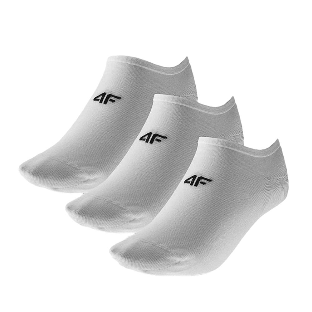 4F Mens Logo No Show Socks (Pack of 3)