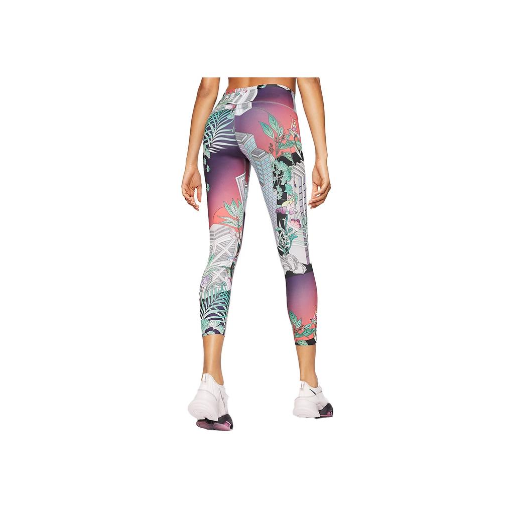 Nike Леггинсы Epic Lux Tights со светоотражающими свойствами для бега, женские леггинсы темно-красного цвета CJ2248-644