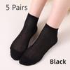 5 пар женских носков Four Seasons Breathable Absorbent Mesh Women's Mid-tube Socks Fashion Women's Socks
