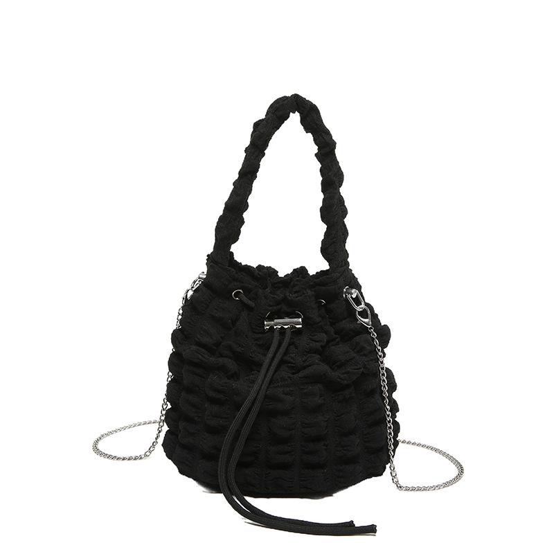 Милая свежая сумка-пузырь, модная новая стильная плиссированная сумка через плечо, индивидуальная сумка Ins Bucket для женщин