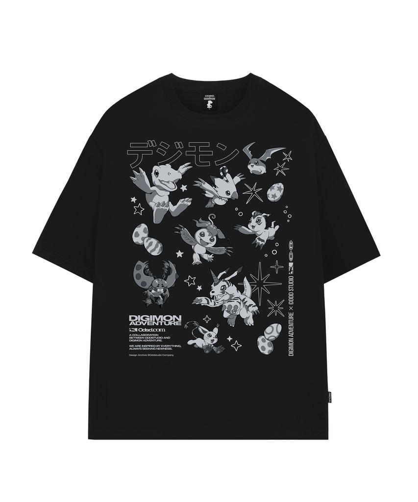 ODDSTUDIO [Digimon Adventure] Rookie Stage Digimon Overfit T-Shirt - 4 Colors