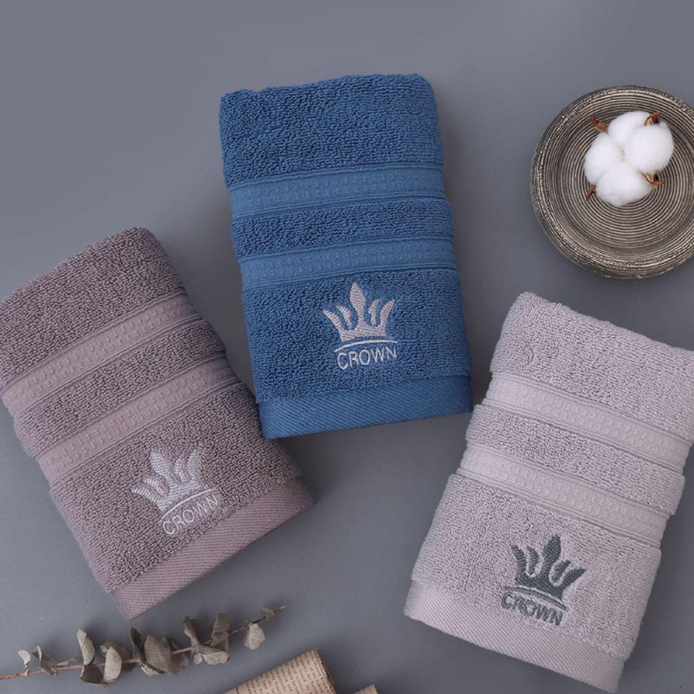 Роскошное вышитое банное полотенце с короной, утолщенное полотенце для рук, полотенце для сушки волос, спортивное полотенце, бытовое