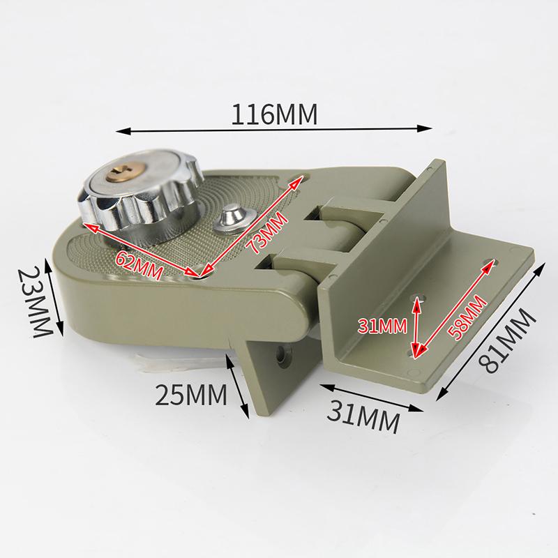 1PCS Bedroom Wooden Door Lock Home Anti-theft Lockset Old-fashioned Tiger Tooth Mechanical Lock Zinc Alloy Security Door Lock