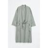 H&M Стираная льняная ночная рубашка Шалфейно-зеленый