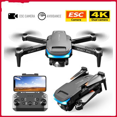 НОВЫЙ Дрон RG107 MAX 4K Профессиональная двойная HD камера FPV Мини Дрон Кисть для аэрофотосъемки Мотор Складной Квадрокоптер Игрушки