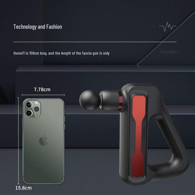 Треугольный массажный пистолет для фасций