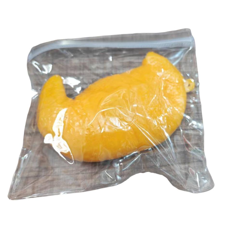 Sound Effects Pineapple Bun Squeeze Toy Soft Croissant Pinch TPR Fidget Toy for Kids Adults