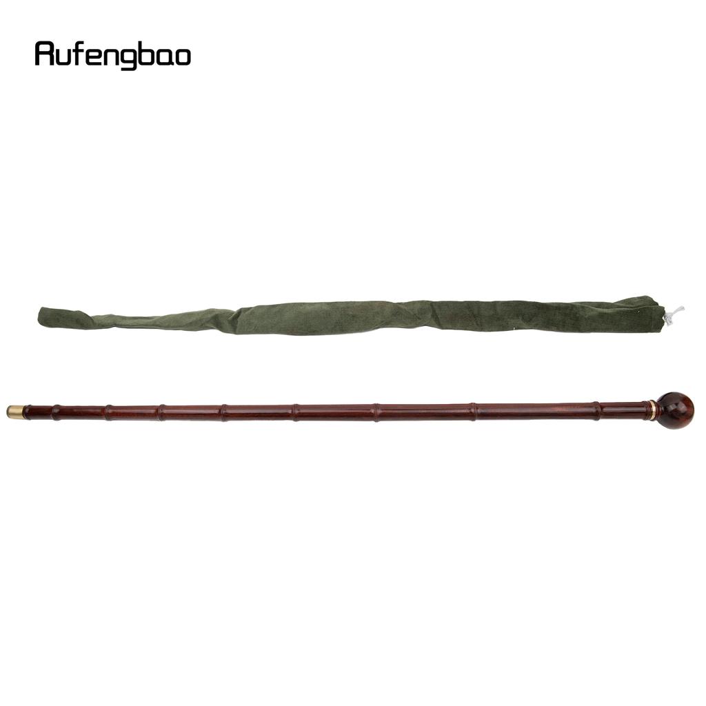 Красная круглая деревянная бамбуковая трость для ходьбы, декоративная косплейная вечеринка, деревянная трость, палочка для Хэллоуина, посох 90 см