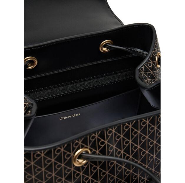 Рюкзак Calvin Klein Emblem Aop Flap Backpack LV04F3271G чёрный