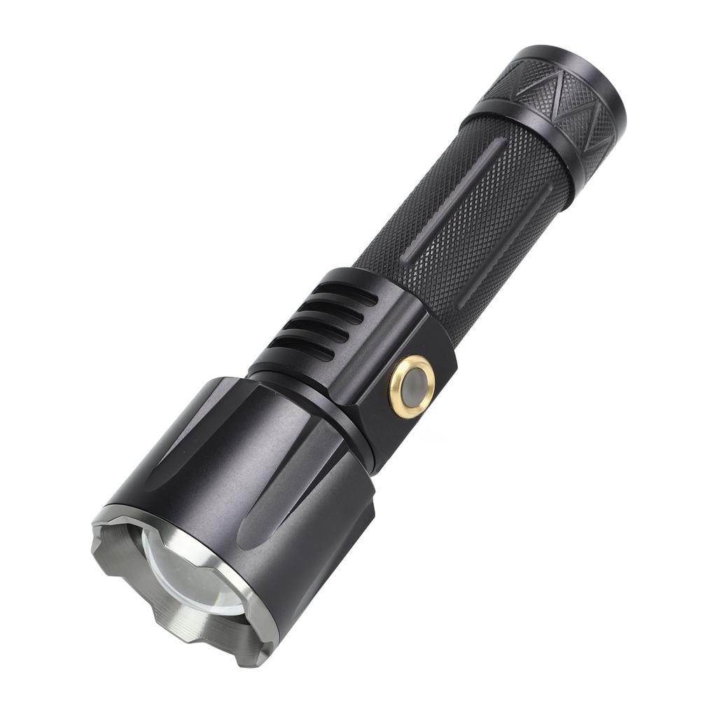 Zoomable Flashlight High Brightness White Light Type C Charging 1500m Long Range for Outdoor