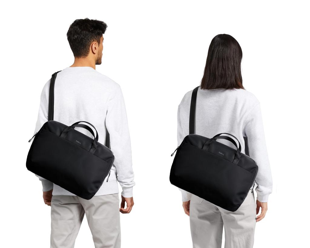 Сумка Bellroy Via для работы, вместимость 14 л, сумка-мессенджер для ноутбука - Черная