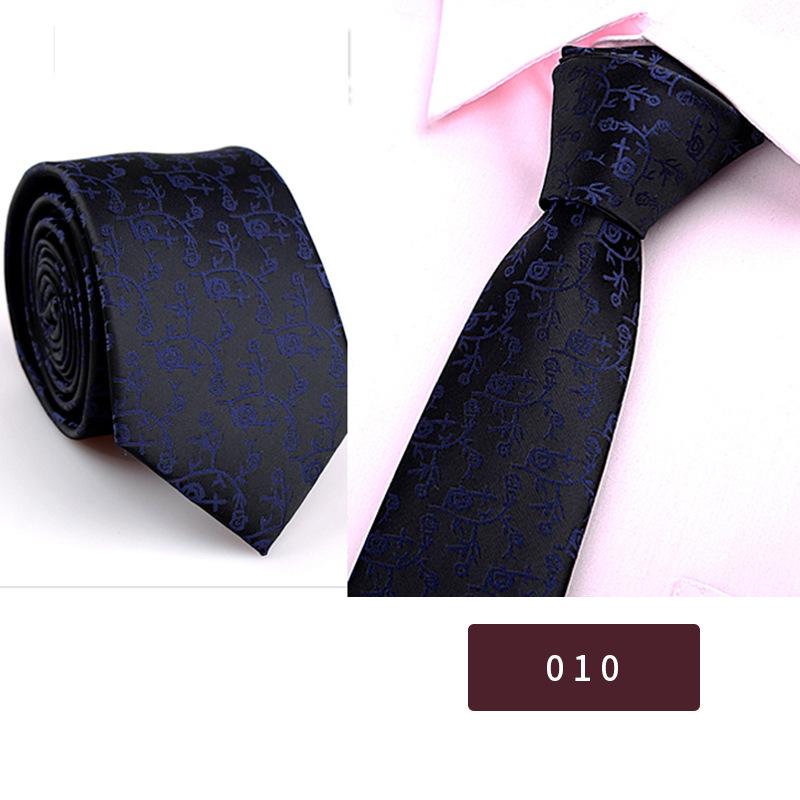 Мужские деловые галстуки корейского стиля из полиэстера 6 см