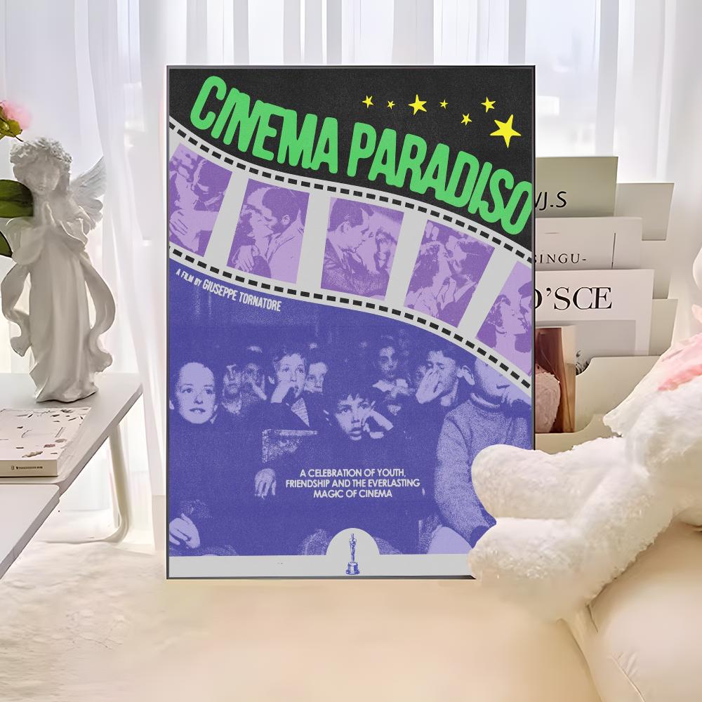 Итальянская классика Сюжетные фильмы Постер Новый кинотеатр «Парадизо» Липкий Постер HD качества Настенное искусство Ретро постеры Кавайный декор для комнаты