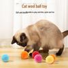 Multi-Color Cat Toy Wool Balls for Self-Play