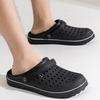 Внешние дырчатые туфли мужские повседневные тапочки на толстой подошве мужские уличные пляжные нескользящие садовые сандалии