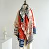 2024 Autumn/Winter New Imitation Cashmere Exterior Warm Office Versatile Extended Thick Scarf Air Conditioning Room Shawl for Women