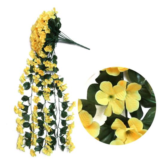 Outdoor Artificial Fall Fake Flowers Hanging Vines UV Resistant Faux Flowers Realistic Look Home Garden Decor