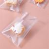 100Pcs Frosted Clear Self-adhesive Cookie Snowflake Crisp Candy Baking Packaging Food Snack Bags
