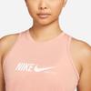 Nike Dri-FIT One Logo Print Round Neck Майка женская Топы Rose DM7368-609