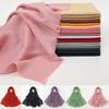 Bamboo Cotton Hijab Scarf for Women Solid Wrap and Shawls   Headband Islamic Turban Headband Maxi Headscarf