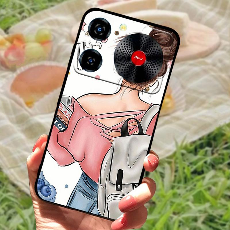 For ZTE Nubia Music Case Shockproof TPU Silicon Black Bumper Cover For ZTE Nubia Music Phone Cases Cute Back Cover Fundas Capa