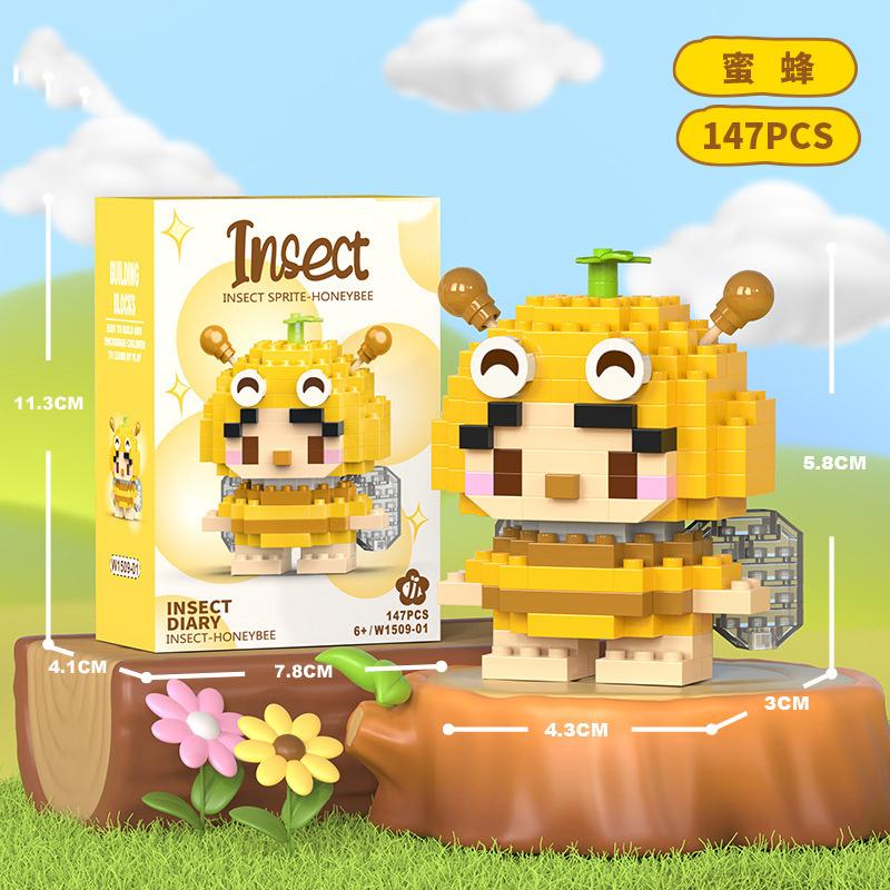 Animal Cat Bricks Constructor Set Micro Building Blocks Children Toy Adult Particle Building Block Dog Mini Toys Home Decoration