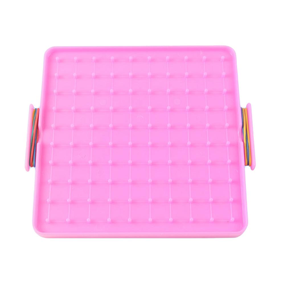 16x16cm Nails Board Elastic Geoboard Kids Double Peg Teaching