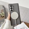 for Magsafe Magnetic Leather Case for Samsung Galaxy Z Fold 7 6 5 4 ZFold fold7 Wireless Charging Shockproof Business Back Cover
