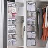 12 Compartments Behind the Door Underwear Storage Hanging Bag Mesh Pocket Slippers Organizing Non-woven Storage Bag