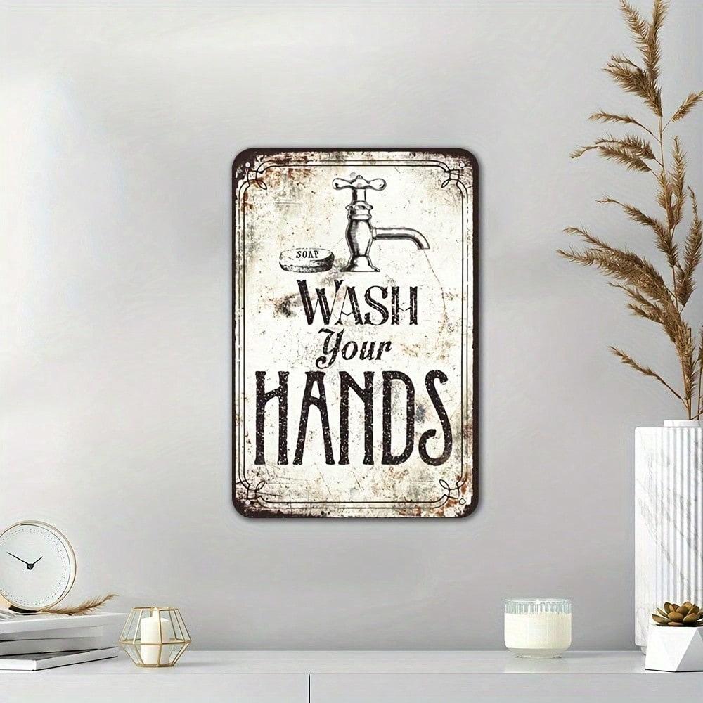 Vintage Tin Sign Wall Art Retro Farmhouse Kitchen Decor 8x12 Inches