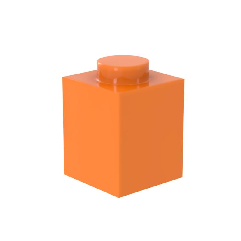 [FunBrick] 20 ШТ. Классические Строительные Блоки для DIY Толстые Фигурки Кирпичики 1x1 Точки Образовательные Креативные Совместимые с 3005 Пластик К