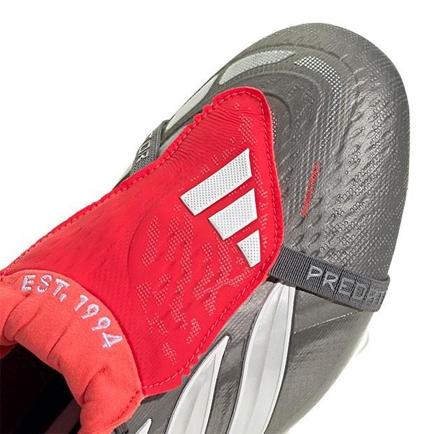 JS0379 adidas Predator Elite FT FG Железный металлик Облачный белый Ярко-красный (Мужской)