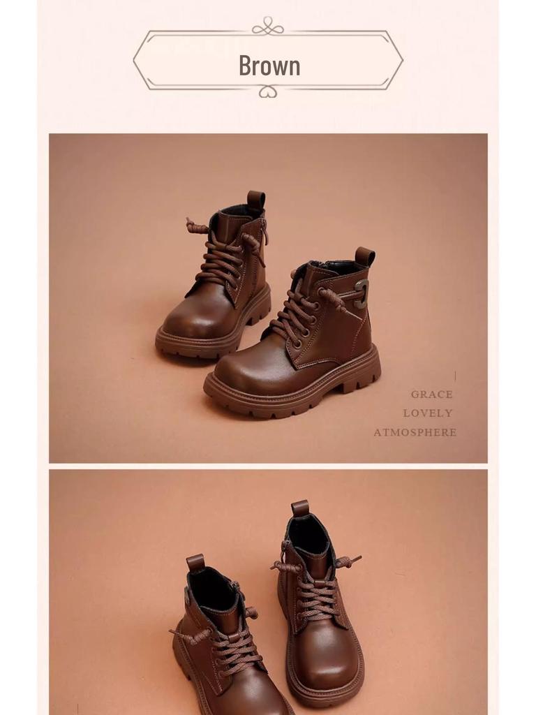 2025 Autumn Soft Sole Martin Boots for Girls - Little Yellow Autumn/Winter Style Children's Shoes