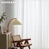 1 шт. NAPEARL Элегантная однотонная мягкая прозрачная тюлевая штора Современная текстурированная оконная сетка для гостиной, спальни, домашнего декора