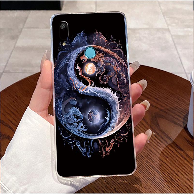 Для Huawei Y6 Y6s 2019 Чехол MRD-LX1 MRD-LX3 Милый Кролик с Сердечками Прозрачный Мягкий Силиконовый Задняя Крышка Huawei Y6 Pro 2019 MRD-LX2 Funda