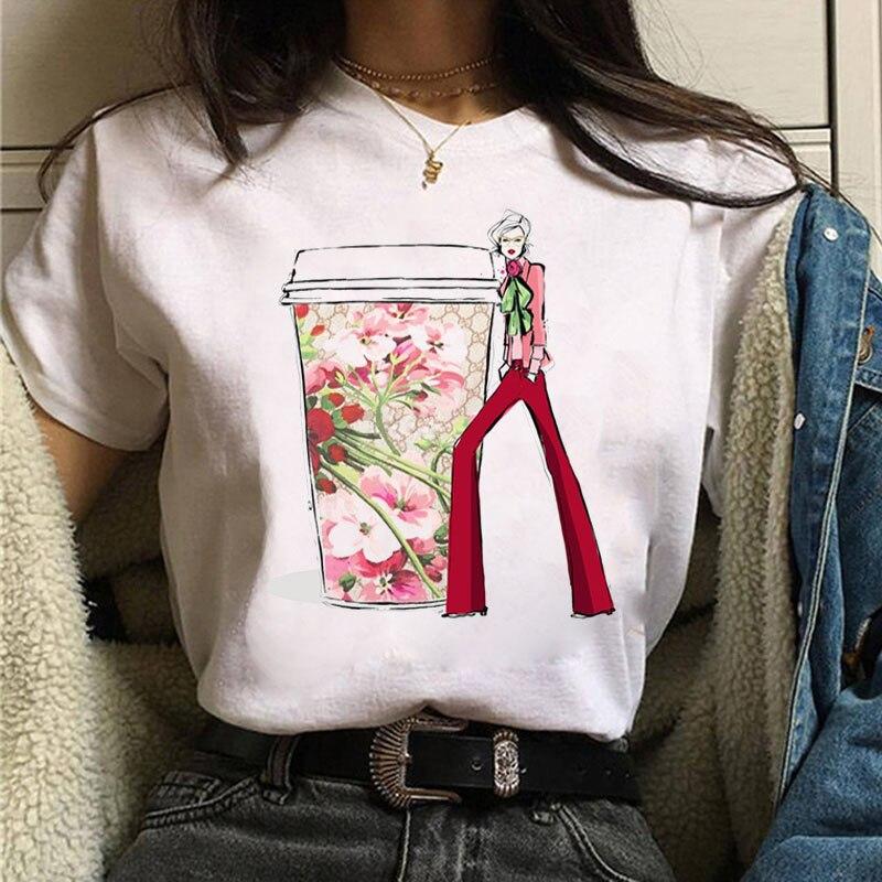 Summer Trend Letter Print Fashionable Loose Round Neck Pure Cotton Short Sleeved Top T-Shirts Women’s