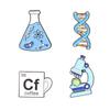 Fashion Beaker Microscope Science Brooches Badges Enamel Pin