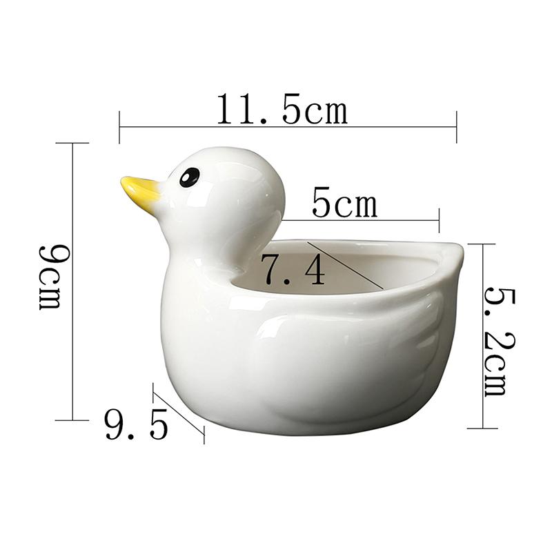 Милая утка цветочный горшок сочный горшок керамический горшок домашний декор настольные украшения бонсай горшок украшение сада